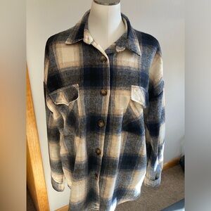 Women’s large shacket. Never worn